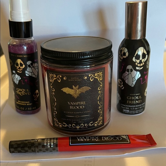 Bath & Body Works Vampire Blood Scented Candle Ghoul Friend Diamond Shimmer Mist - Picture 2 of 8